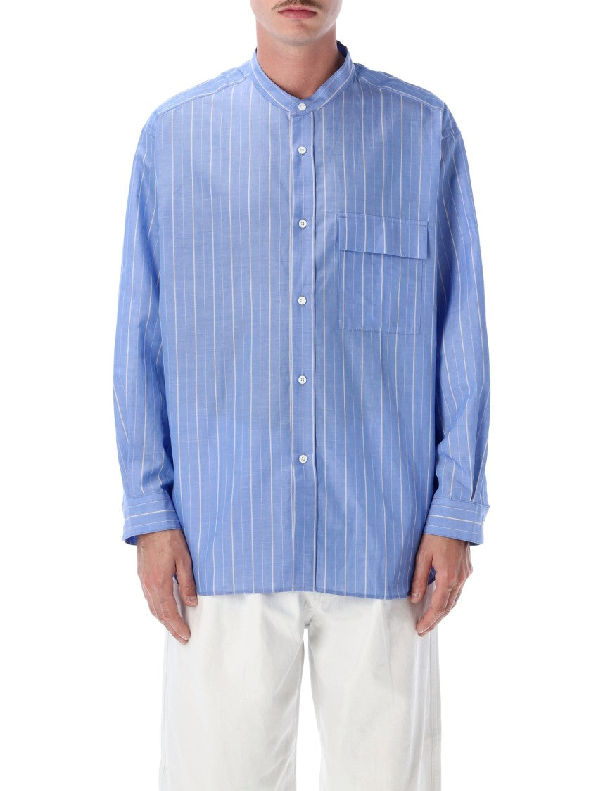 Still By Hand Pocketwork Shirt Light Blue Shirt