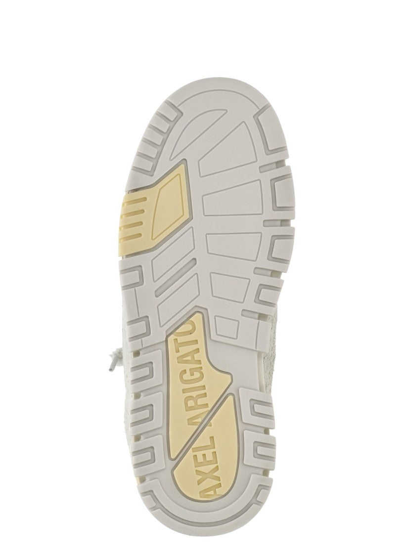 Axel Arigato Ivory Area Lo Label Suede Sneakers