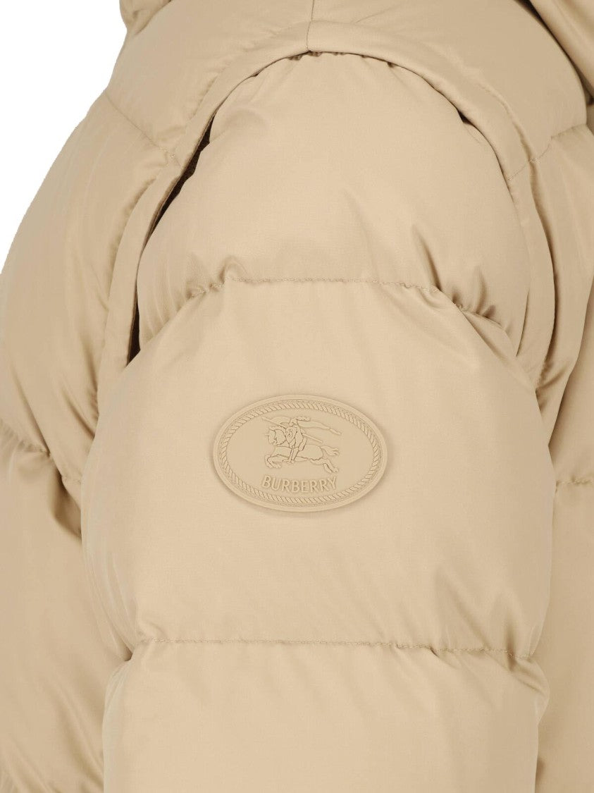 Burberry Beige Bideford Hooded Down Jacket