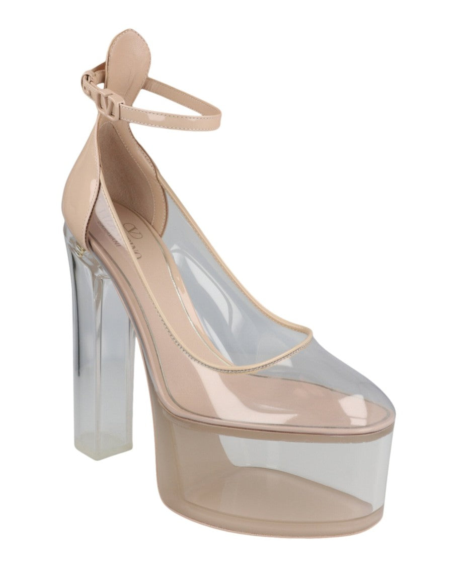 Valentino Tan-Go Transparent Pvc Platform Pumps