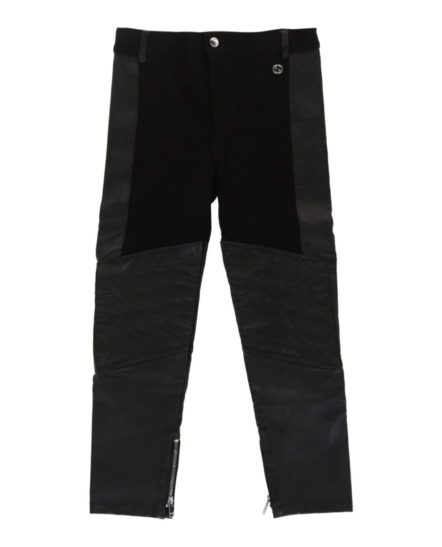 Gucci Faux Leather Mixed Media Pants