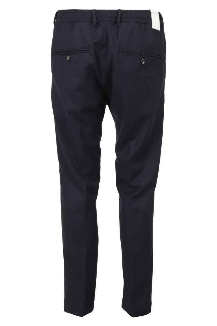 Cruna Midnight Blue Tailored Pants With Drawstring