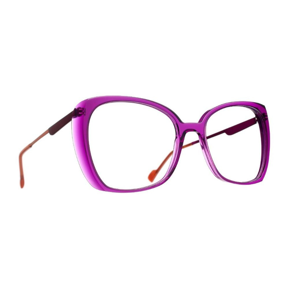 Blush Butterfly-Shape Eyeglasses With Purple Gradient