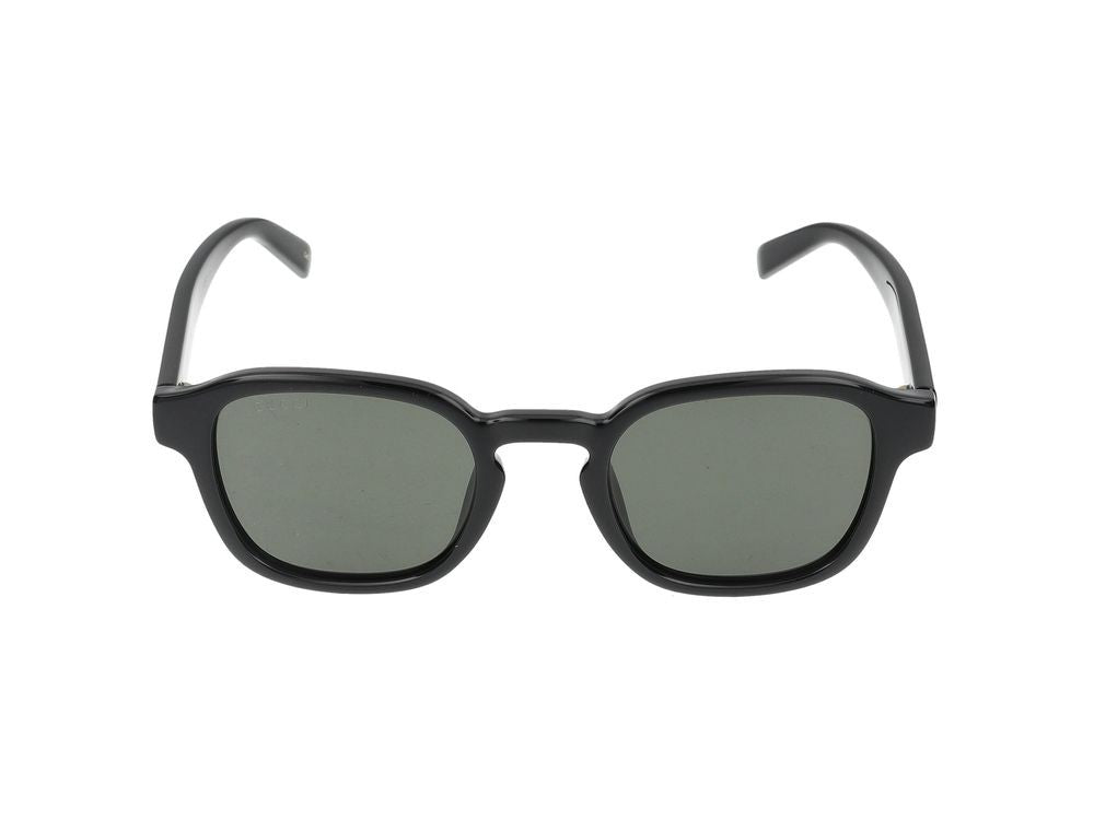 Gucci Black Injected Frame Rectangular Sunglasses