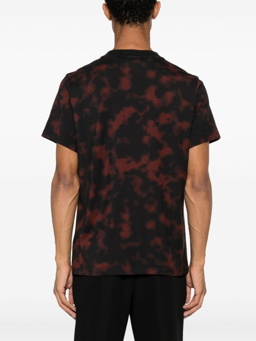 Courrèges Tortoiseshell-Print Cotton T-Shirt With Logo Detailing
