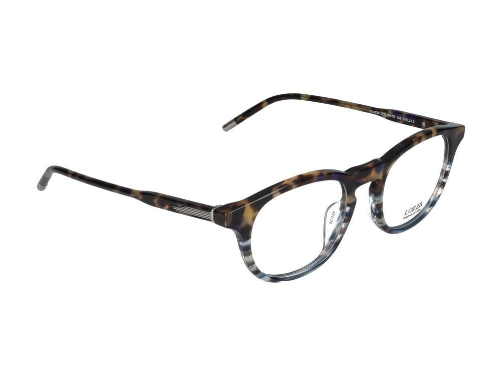 Lozza Eyeglasses Vl4238 0Wtg Havana Striata Blu Lucida 49/20/145