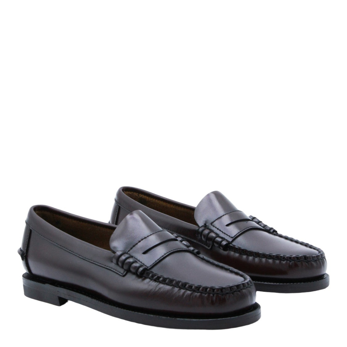 Sebago Polished Leather Loafer Flats