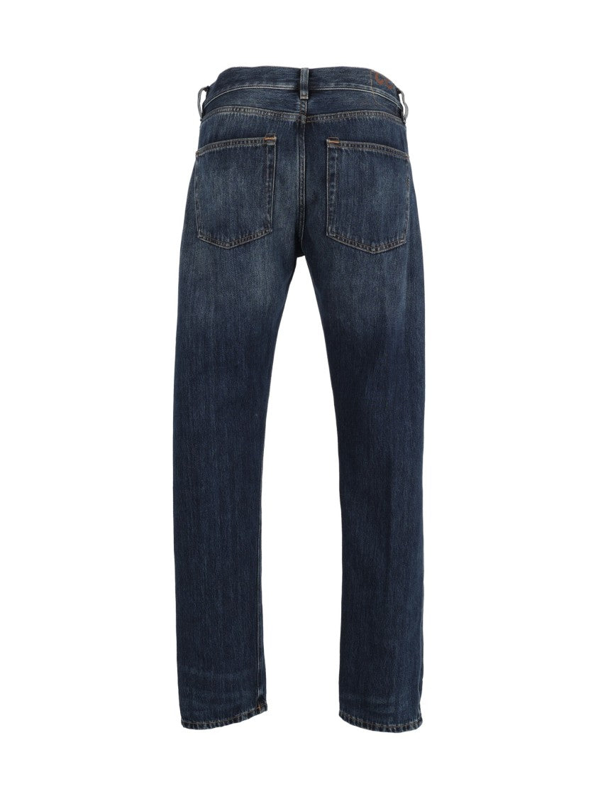 Dondup Classic Straight-Leg Jeans With Vintage Wash Texture
