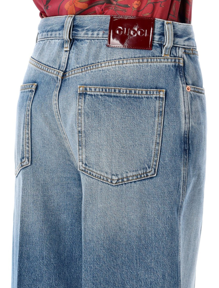 Gucci Wide Leg Jeans