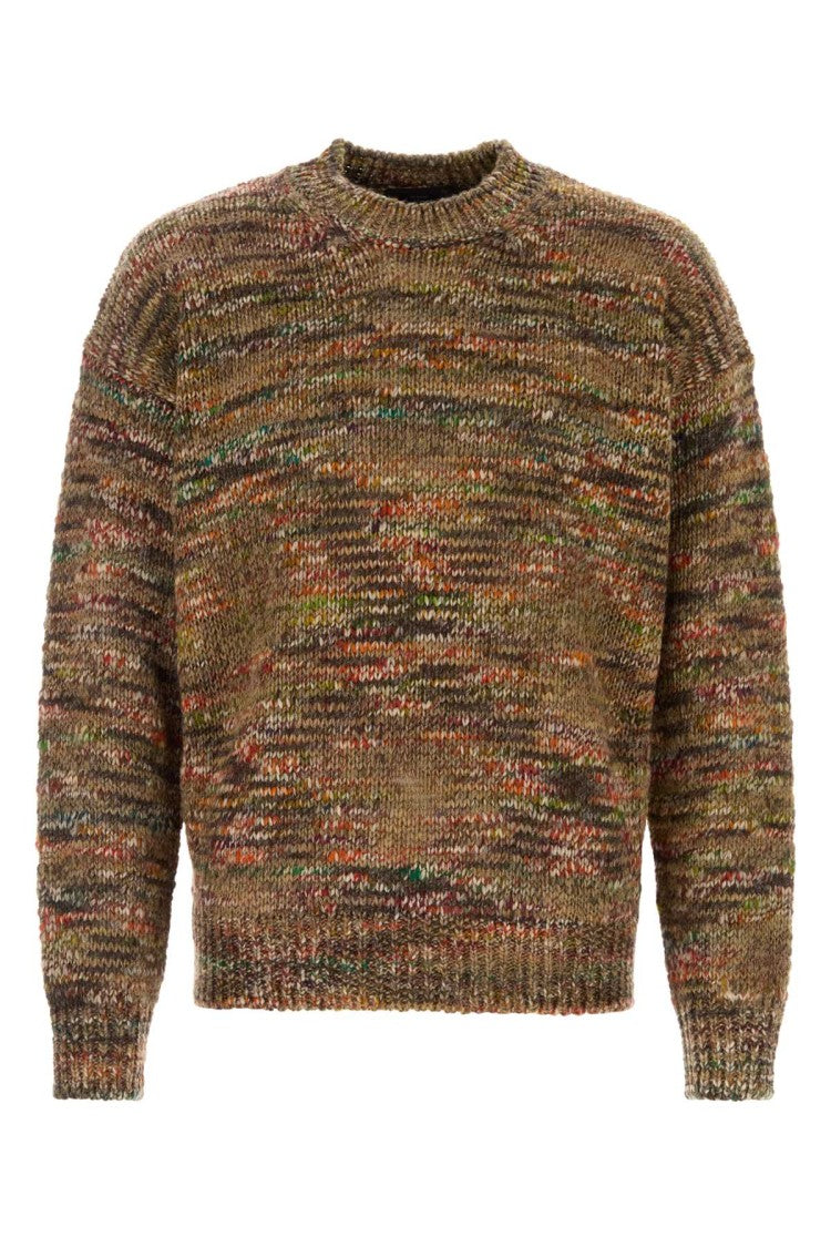 Alanui Multicolor Acetate Blend Grunge Beat Sweater