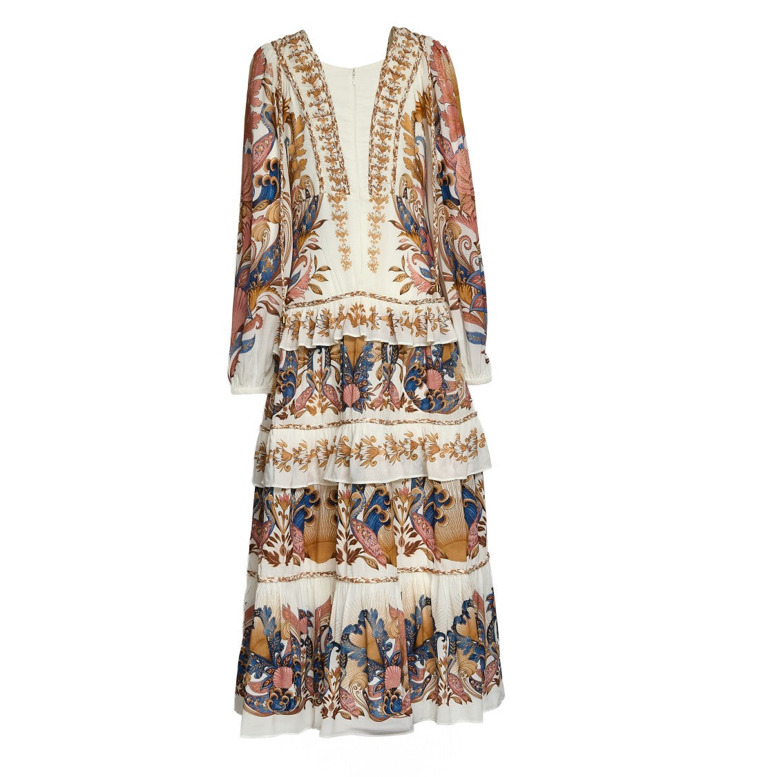 Farm Rio Sea Garden Floral Tropical Maxi Dress
