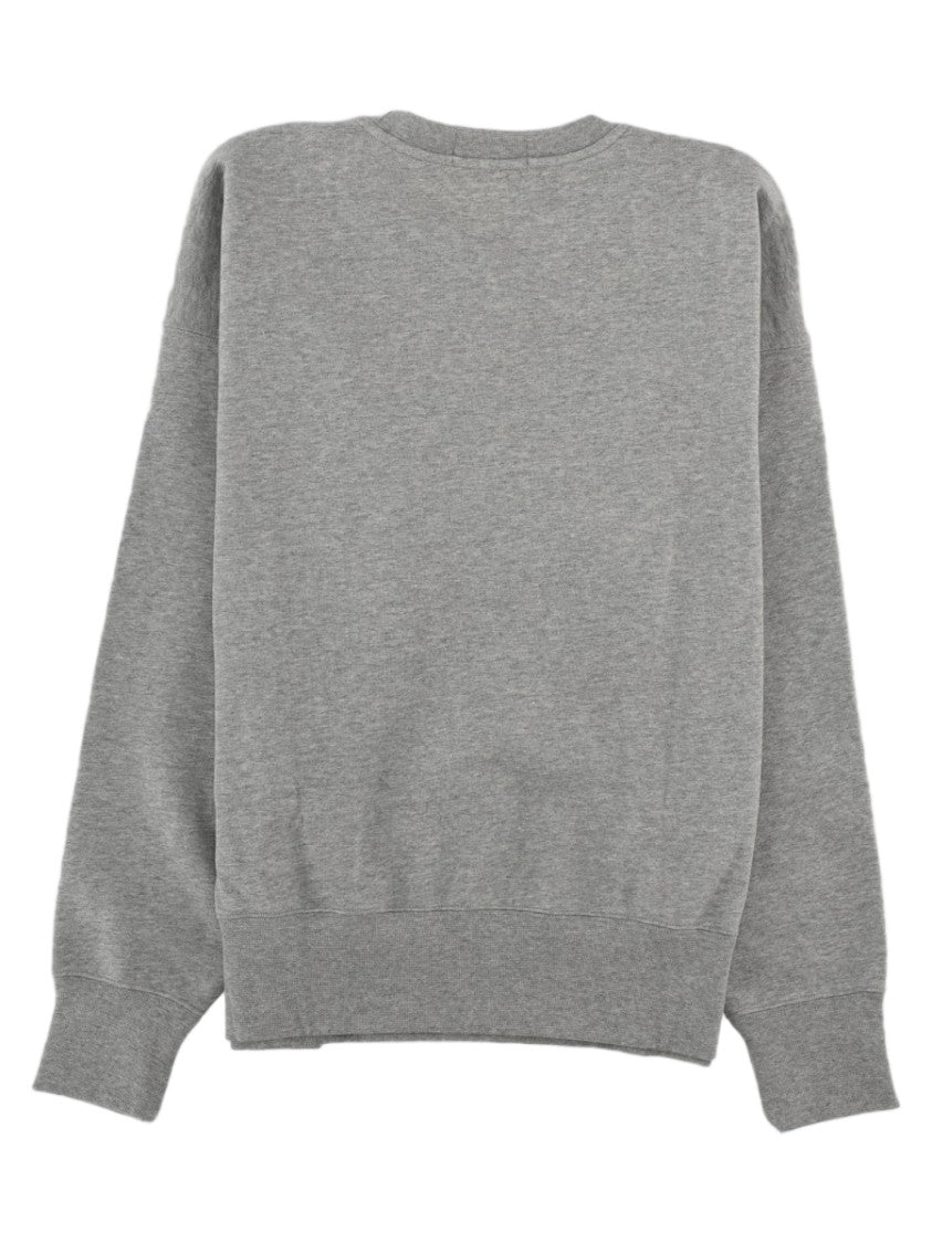 Polo Ralph Lauren Grey Graphic Bear Crewneck Cotton Sweatshirt