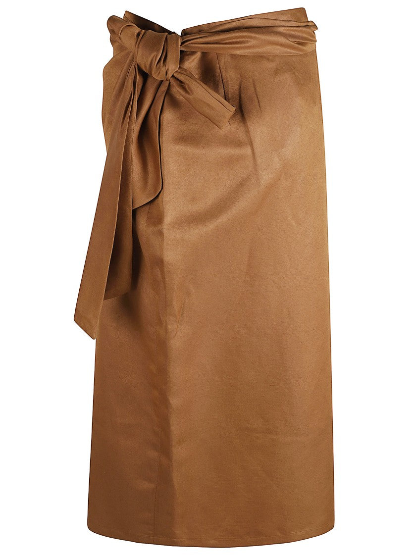 Max Mara Wrap-Style Skirt With Tied Waist