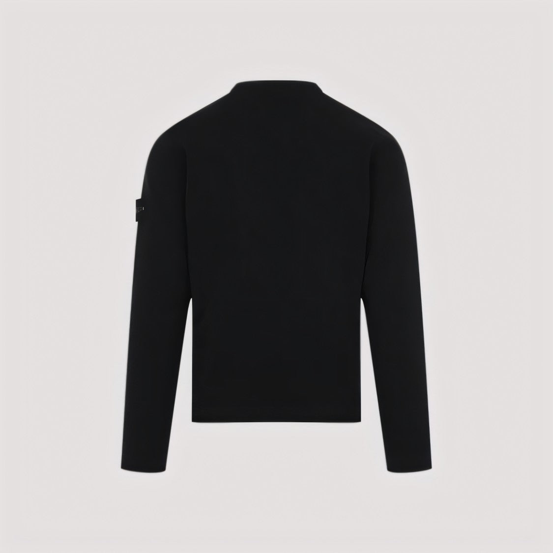 Stone Island Black Sweater With Crew Neckline