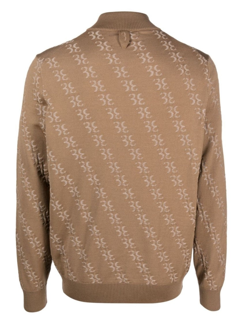 Billionaire Boys Club Beige Zip Mock Neck Pullover