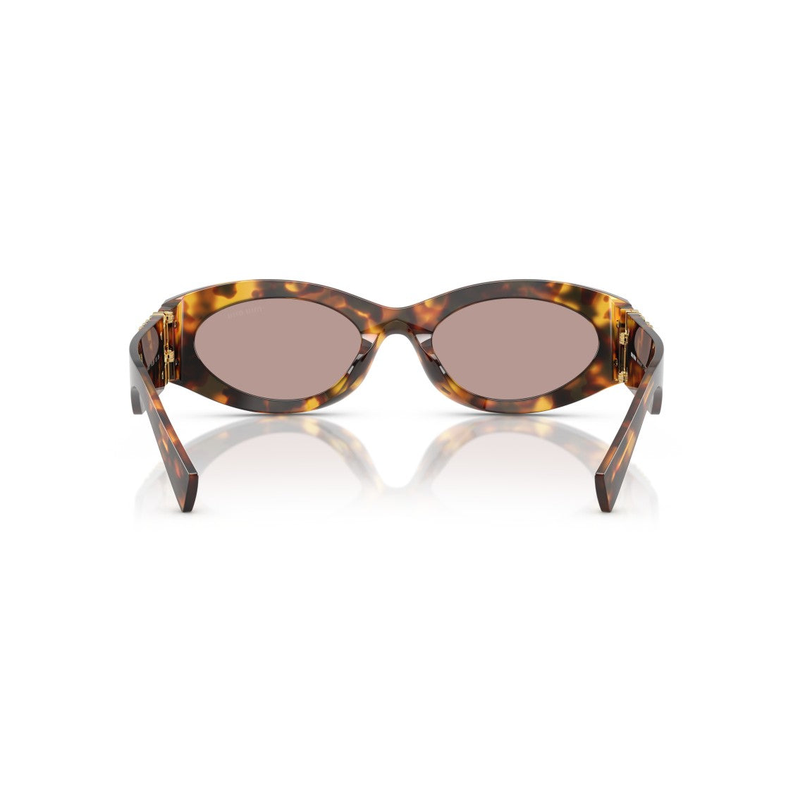 Miu Miu 0Mu 11Ws Tortoiseshell Oval Sunglasses