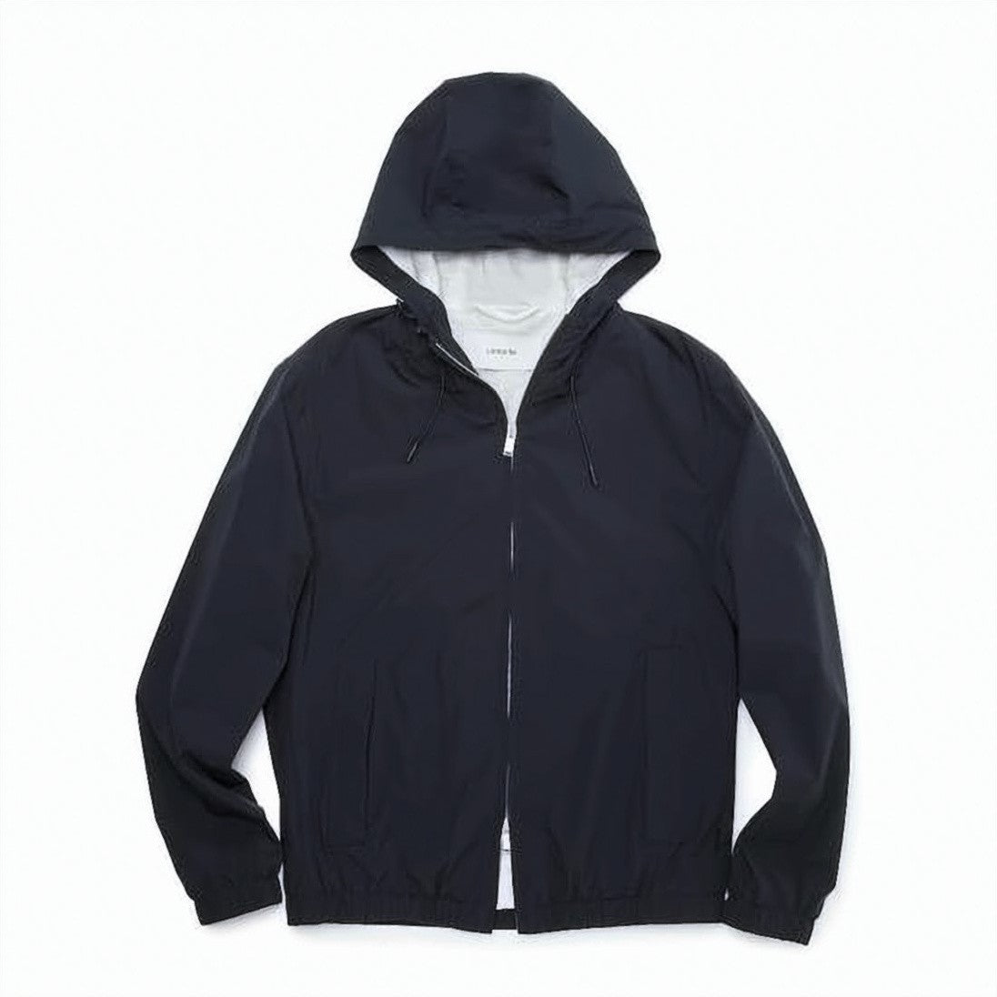 Lardini Lightweight Black Hooded Jacket