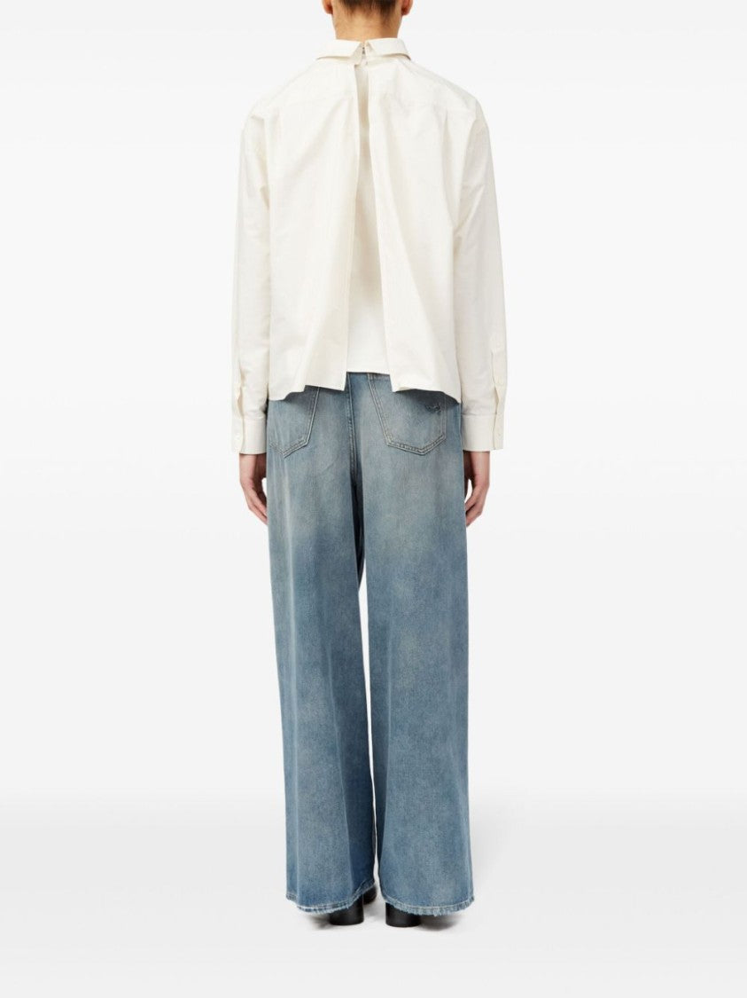 Mm6 By Maison Margiela Layered Design Cotton Shirt
