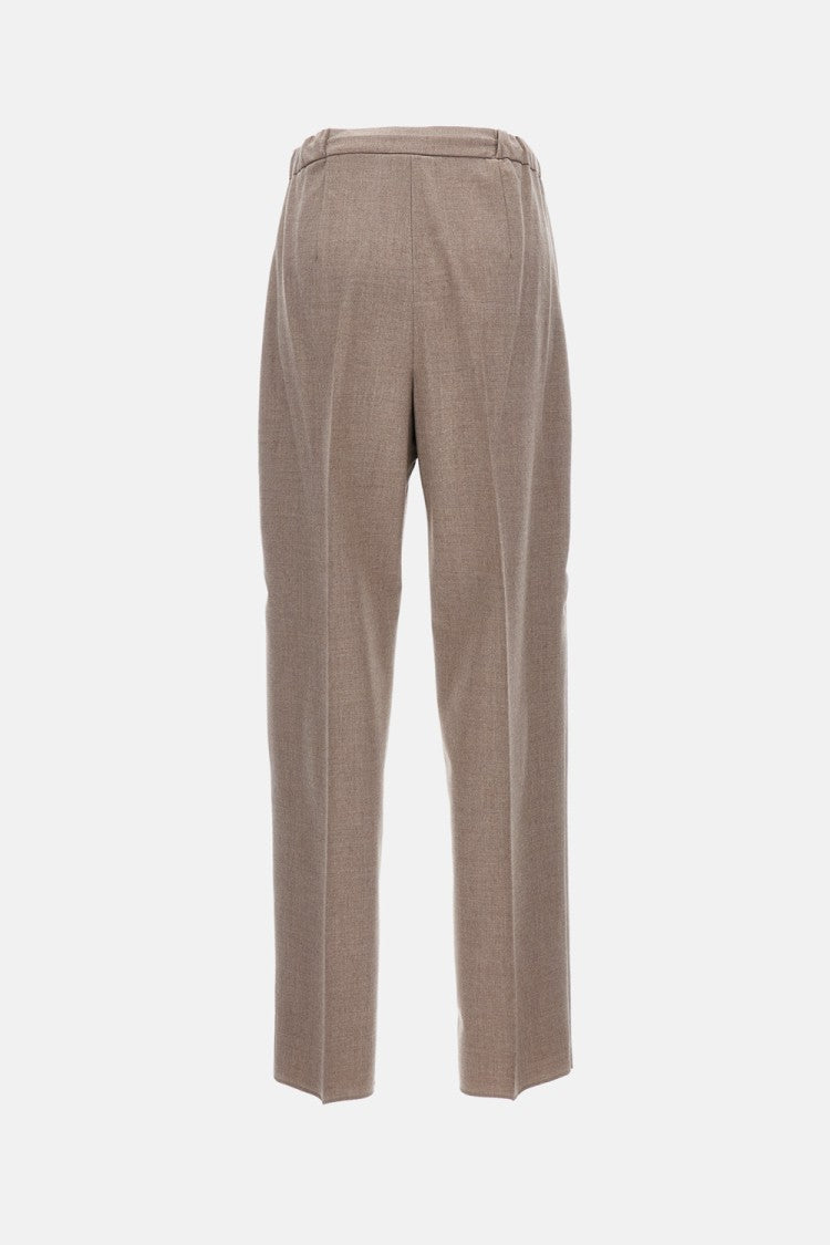 Max Mara Soft-Cut Trousers With Pleats And Drawstring Waist