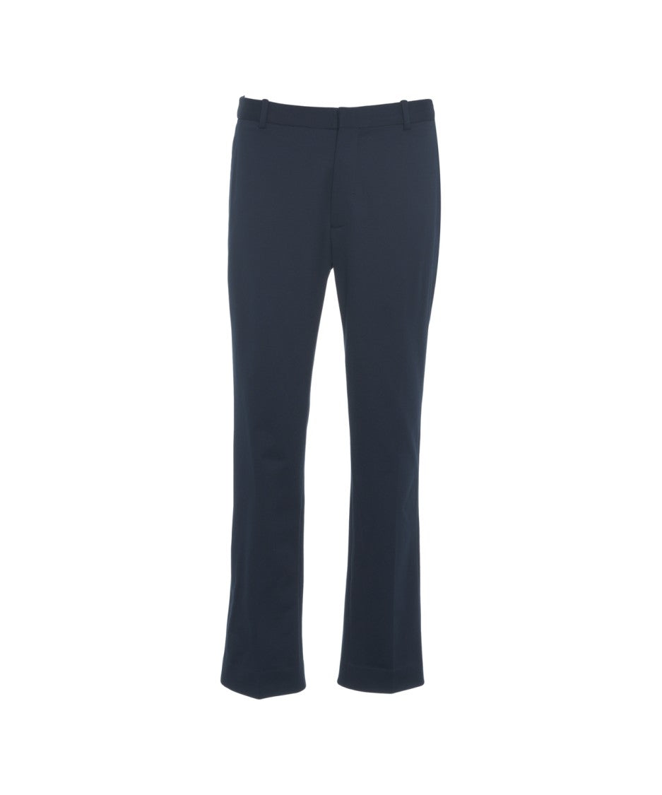 Circolo 1901 Straight Cut Chinos With Hidden Zip Closure And Minimalist Design