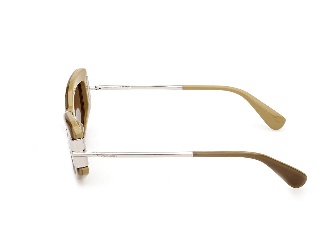 Max Mara Mm0189 Bold Oversized Square Angular Sunglasses