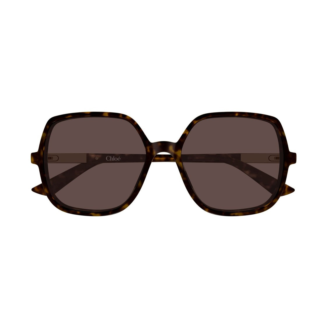 Chloé Bold Oversized Square Sunglasses In Tortoiseshell Pattern