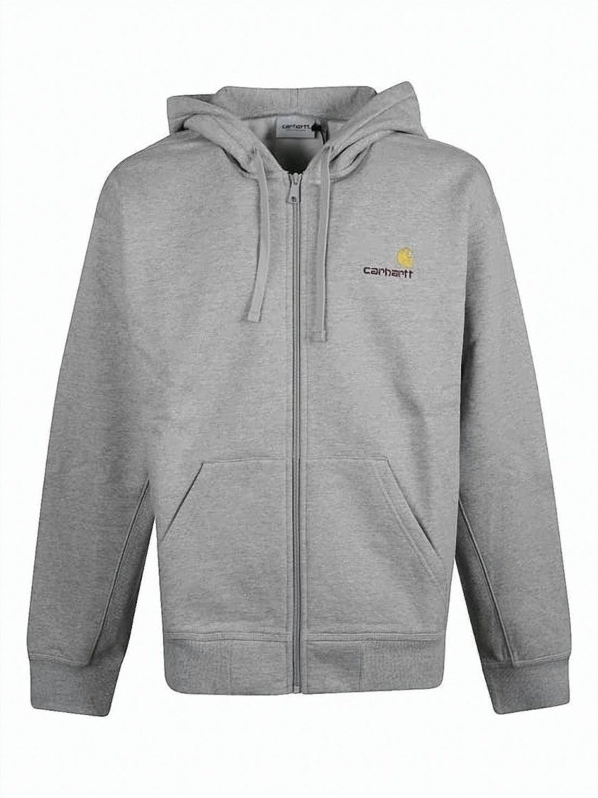 Carhartt Wip Medium Grey Zip-Up Hoodie