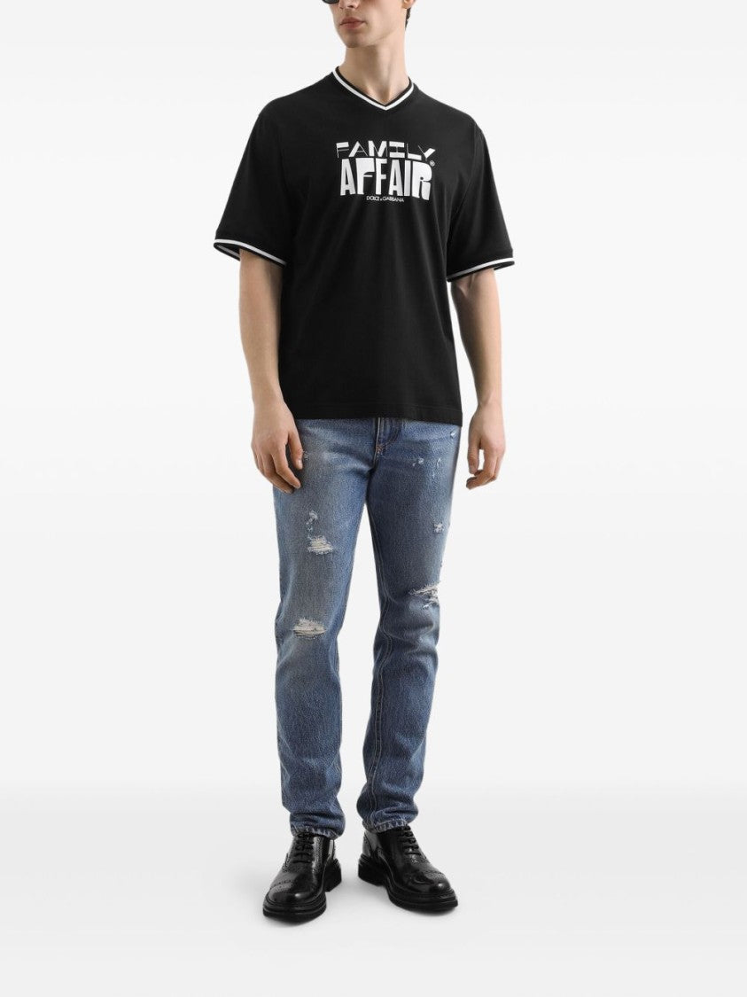 Dolce & Gabbana Distressed Blue Denim Jeans