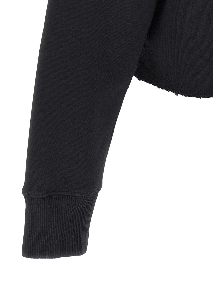 Givenchy Brushed Cotton Cropped Hoodie