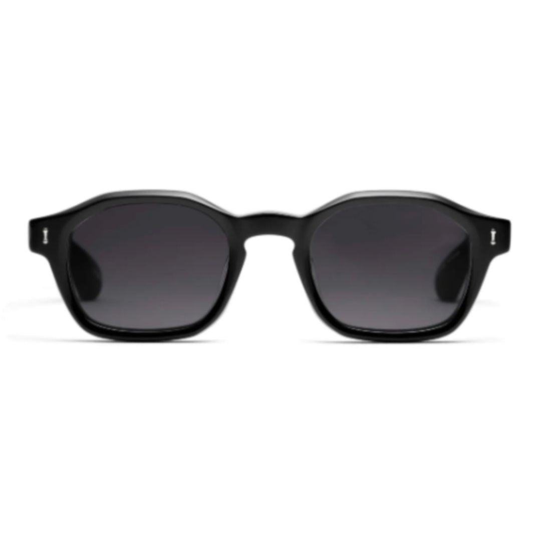 Peter And May No Drama Rectangular Frame Black Acetate Sunglasses