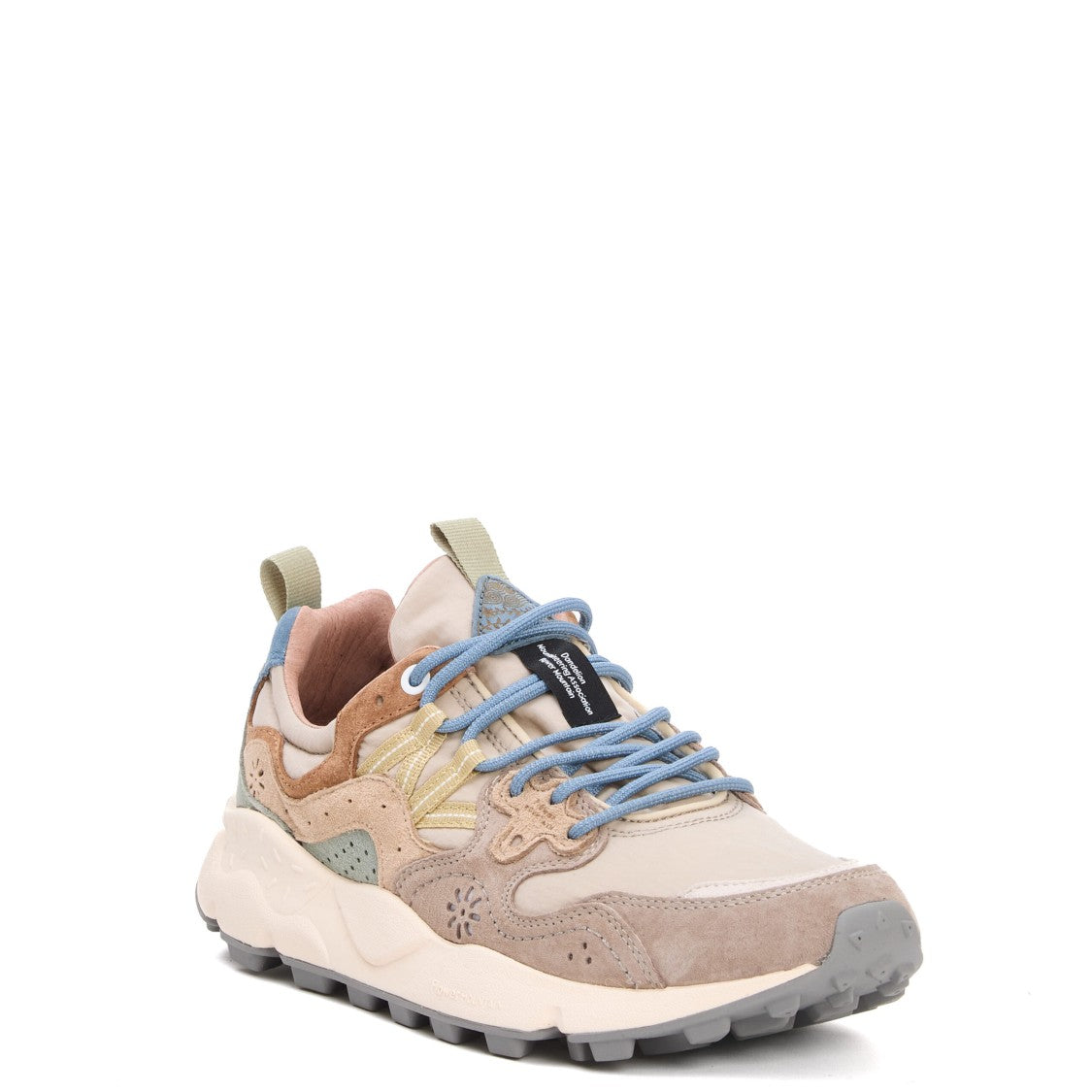 Flower Mountain Taupe Light Blue Yamano 3 Sneakers