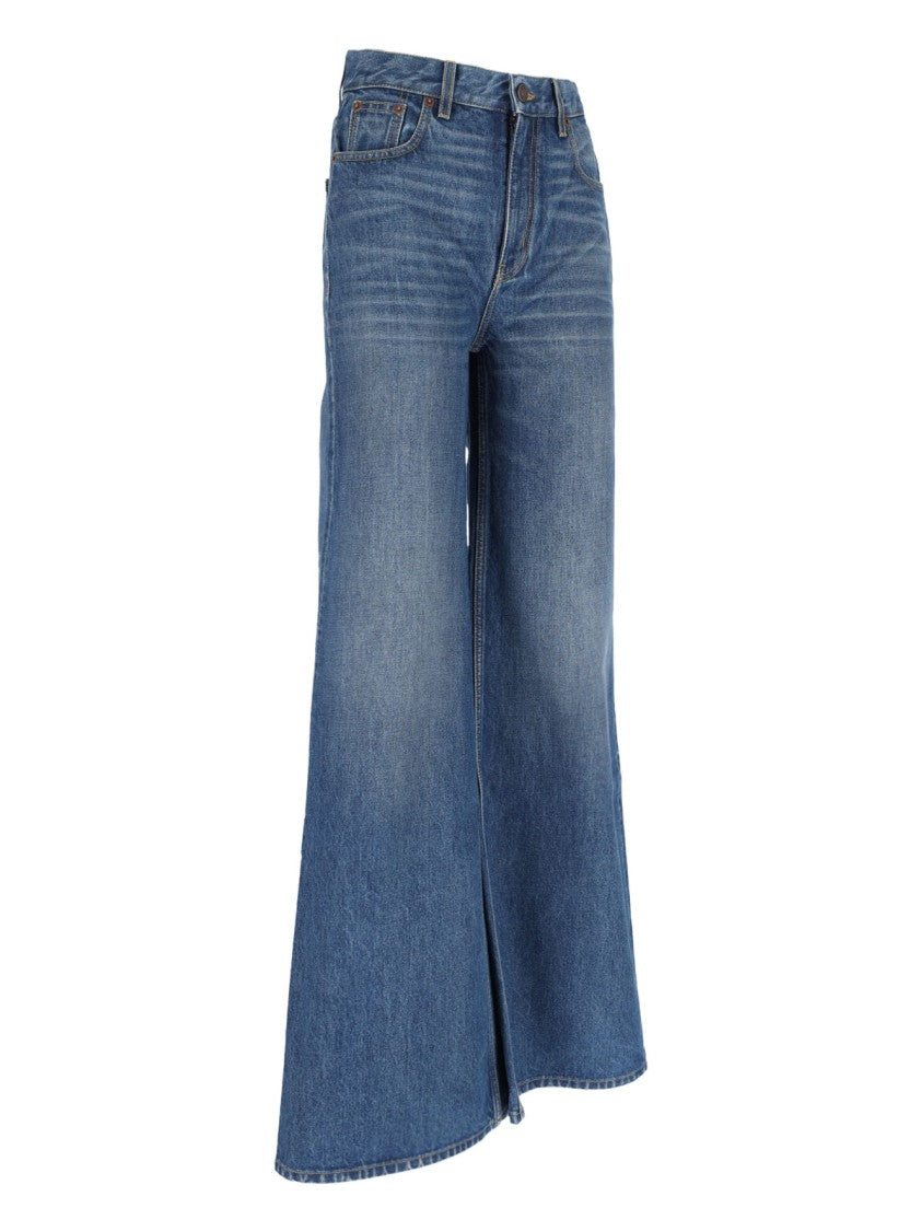Chloé Wide-Leg Denim Palazzo Jeans