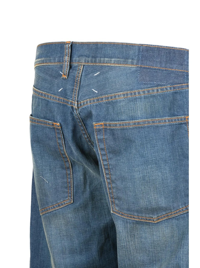 Maison Margiela Blue Cotton Comfort Jeans