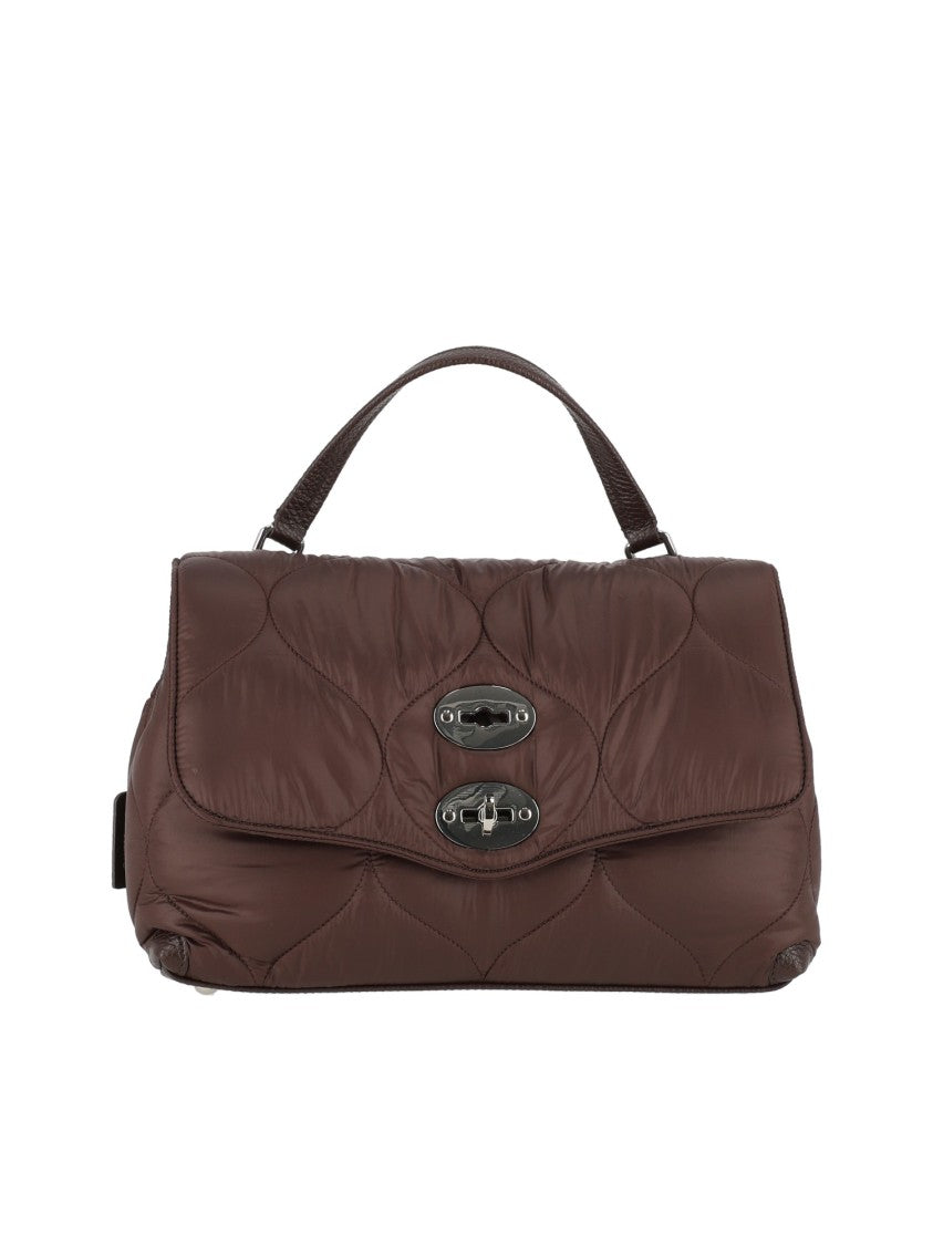 Zanellato Srl Brown Lunaria Quilted Leather Handbag