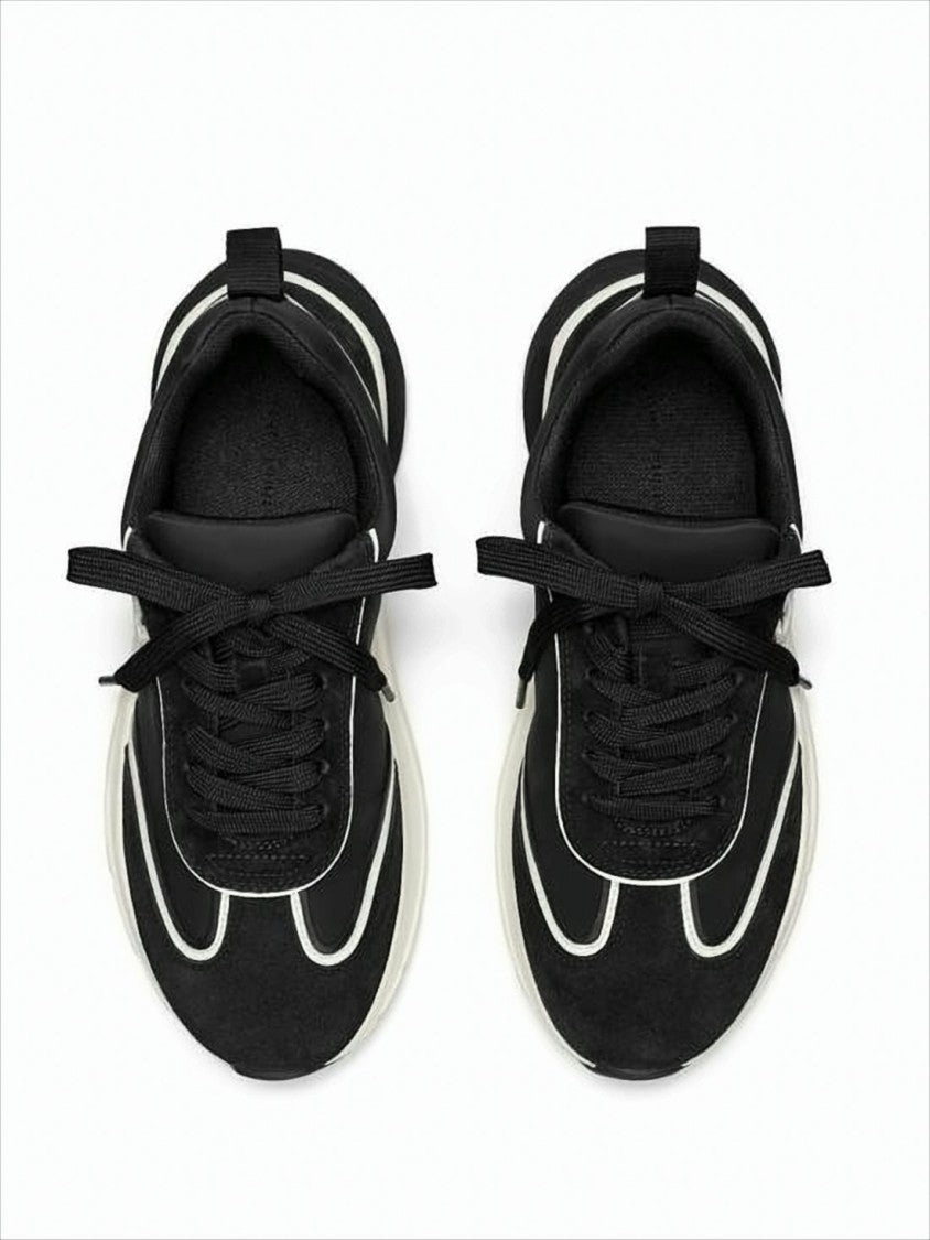 Tory Burch Suede And Nylon Sneakers