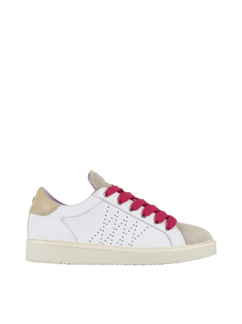 Panchic P01 Lace-Up Sneakers Fuchsia Wide-Weave Laces