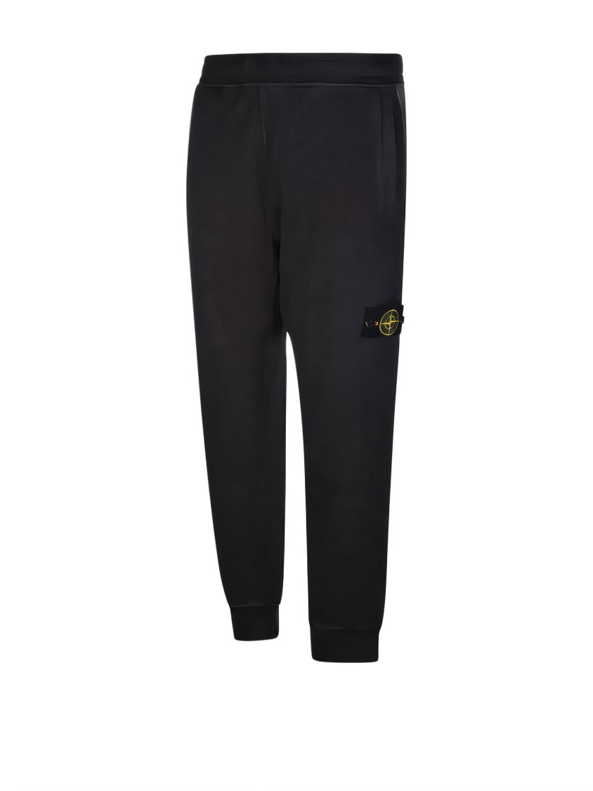 Stone Island Tapered Black Jogger Pants