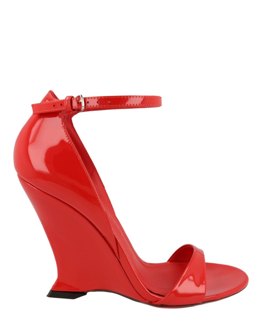Ferragamo Vidette Patent Leather Wedge Sandals