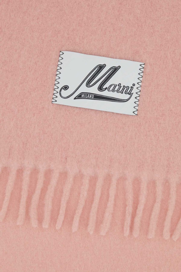 Marni Dark Pink Alpaca Blend Scarf