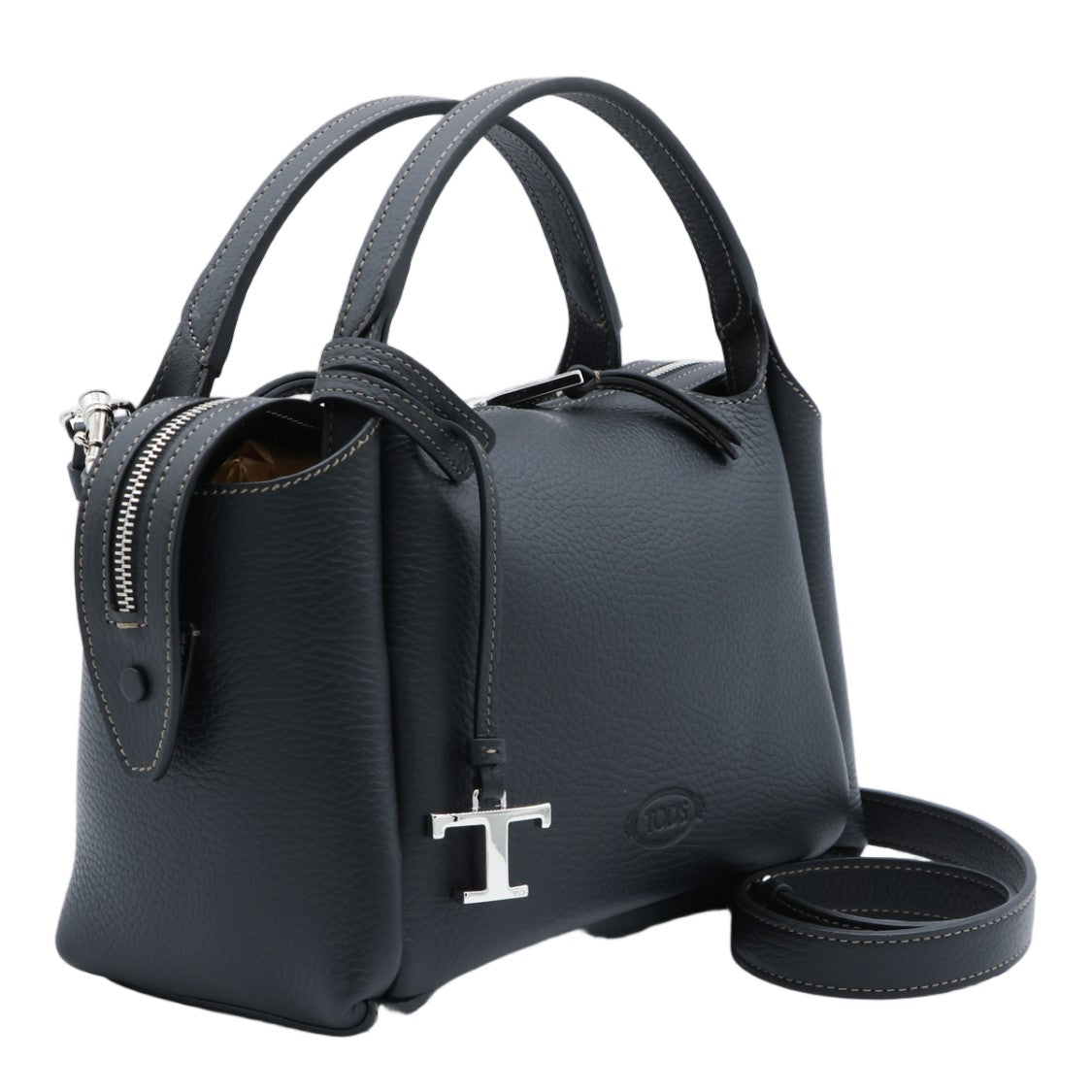 Tod's Structured Handbag With Pebbled Texture
