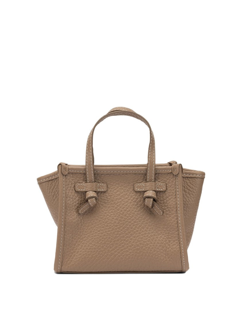 Gianni Chiarini Textured Leather Handbag With Knot Detail