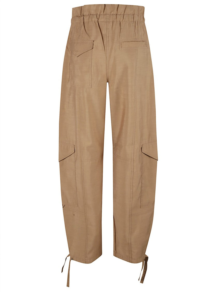 Ganni Relaxed Fit Trousers With Elasticated Waistband
