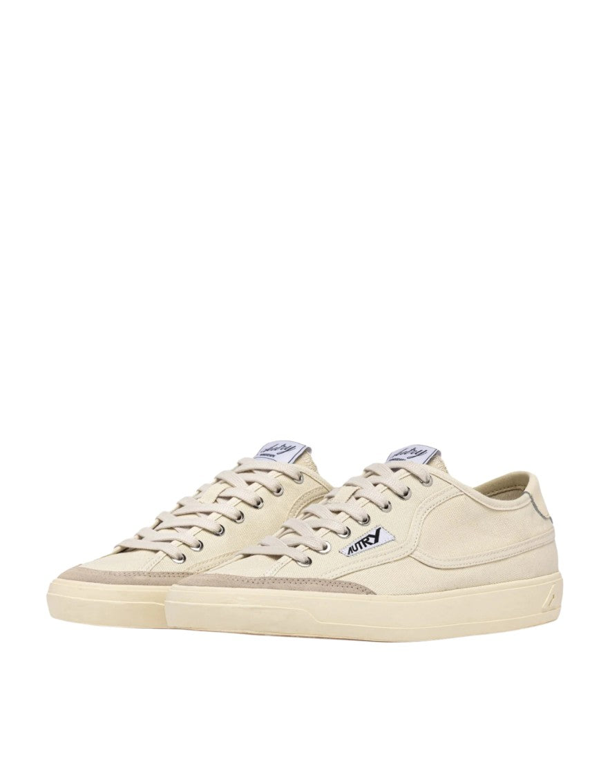 Autry Windscape Low Women’S Cream Canvas Sneakers