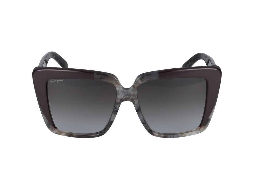 Salvatore Ferragamo Sunglasses Salvatore Ferragamo Sf1060s 021 Grey Marble/Bordeaux 55/14/140