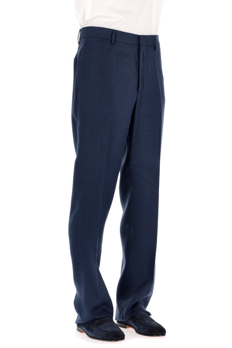 Tagliatore Over Fit Pure Linen Trousers