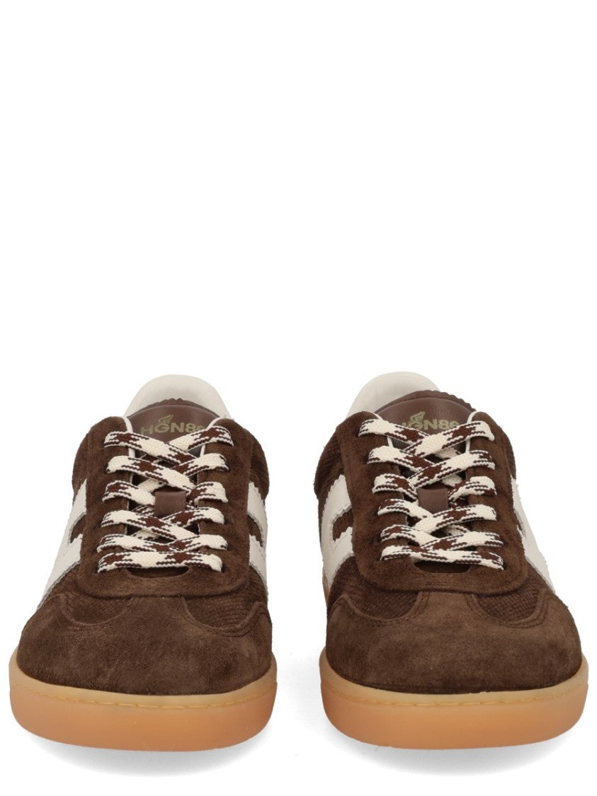 Hogan Cool Rich Brown Suede H Sneakers