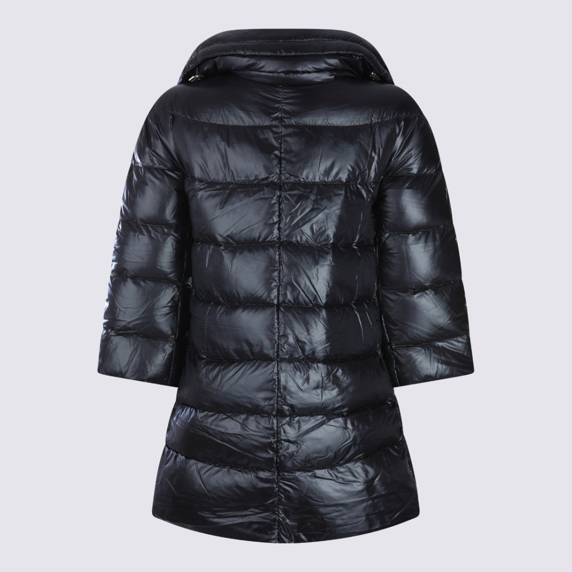Herno Quilted Puffer Jacket With Structured Collar And Flared Silhouette
