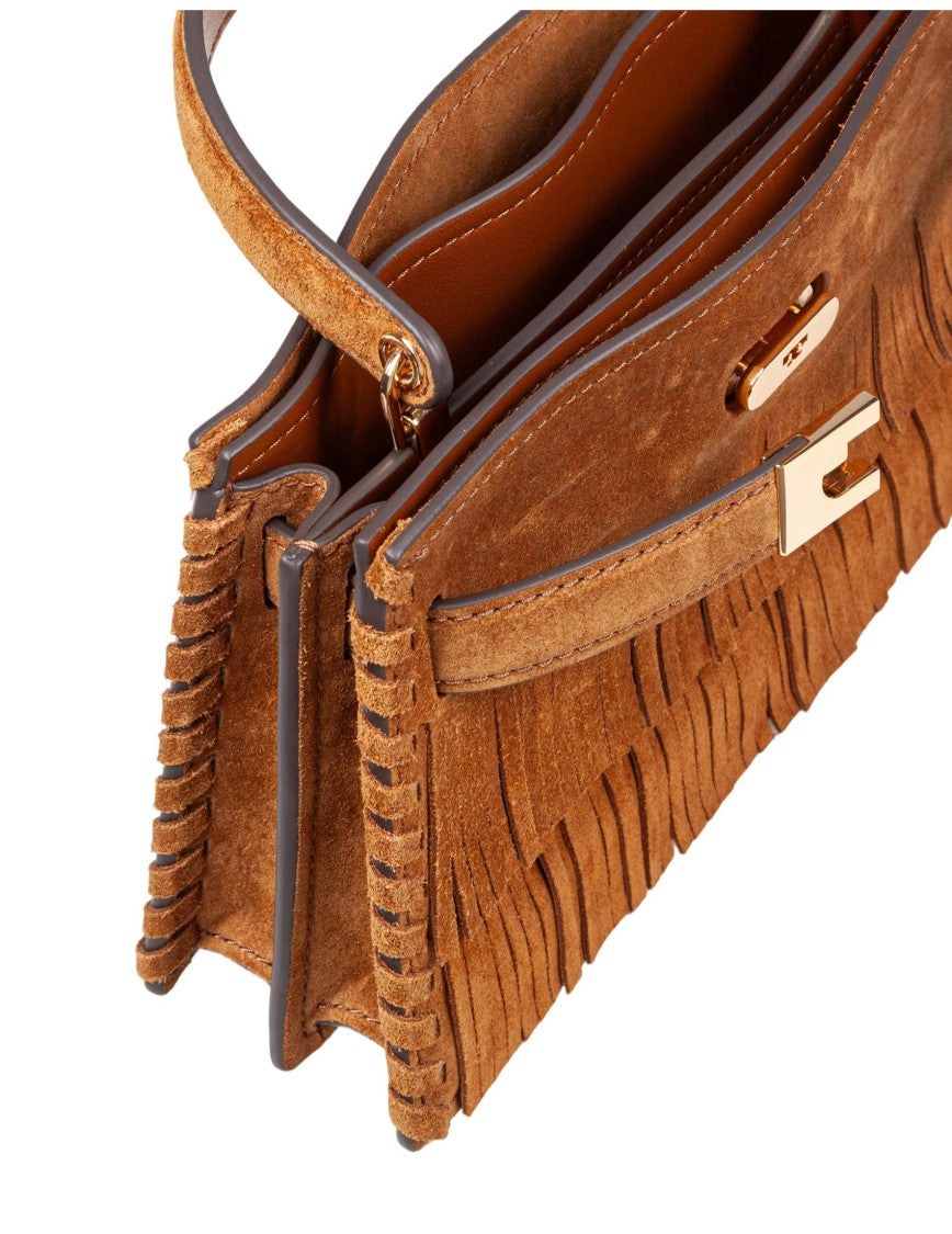 Tory Burch Lee Radziwill Mini Suede Handbag