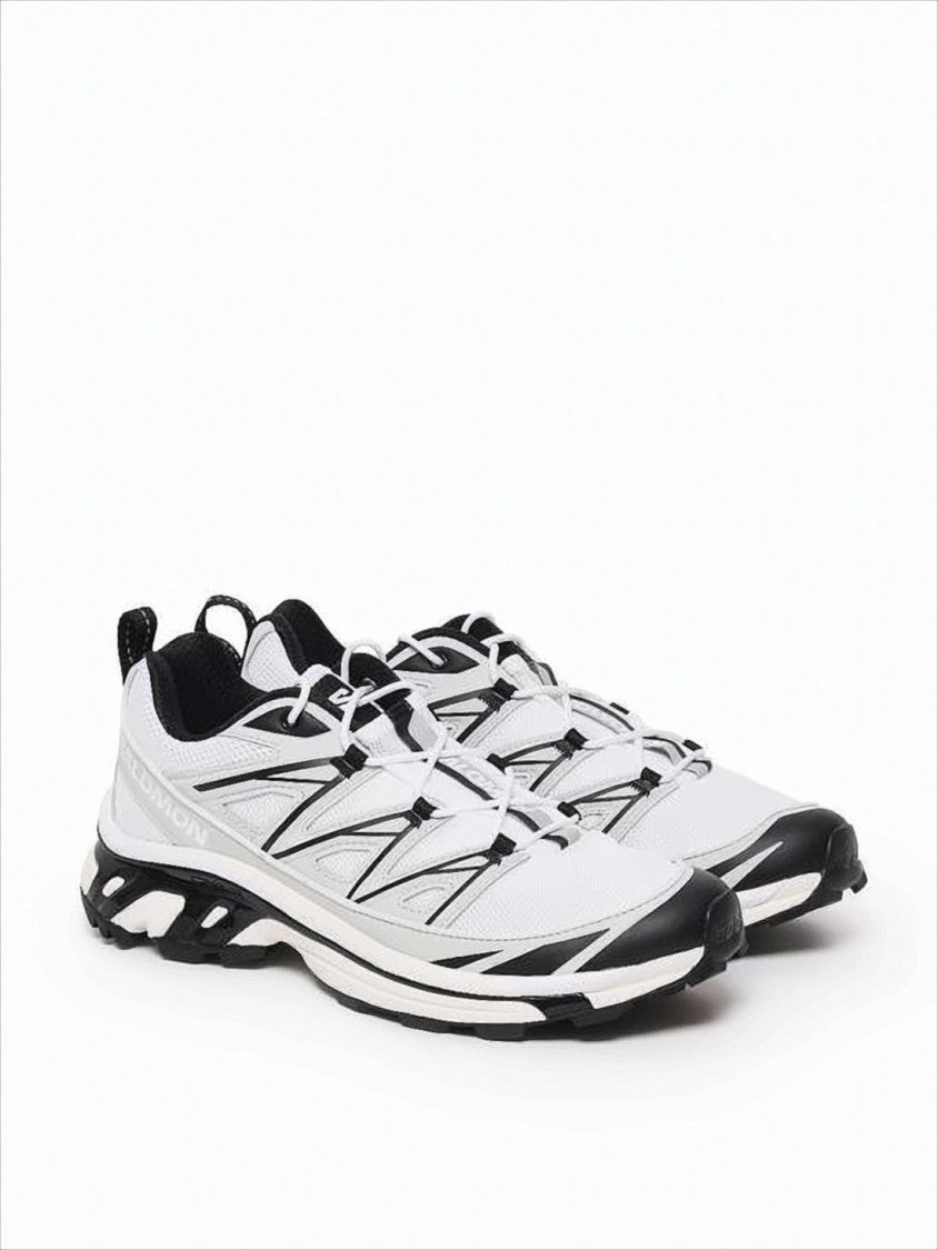 Salomon Low-Profile White Sneakers With Black Accents