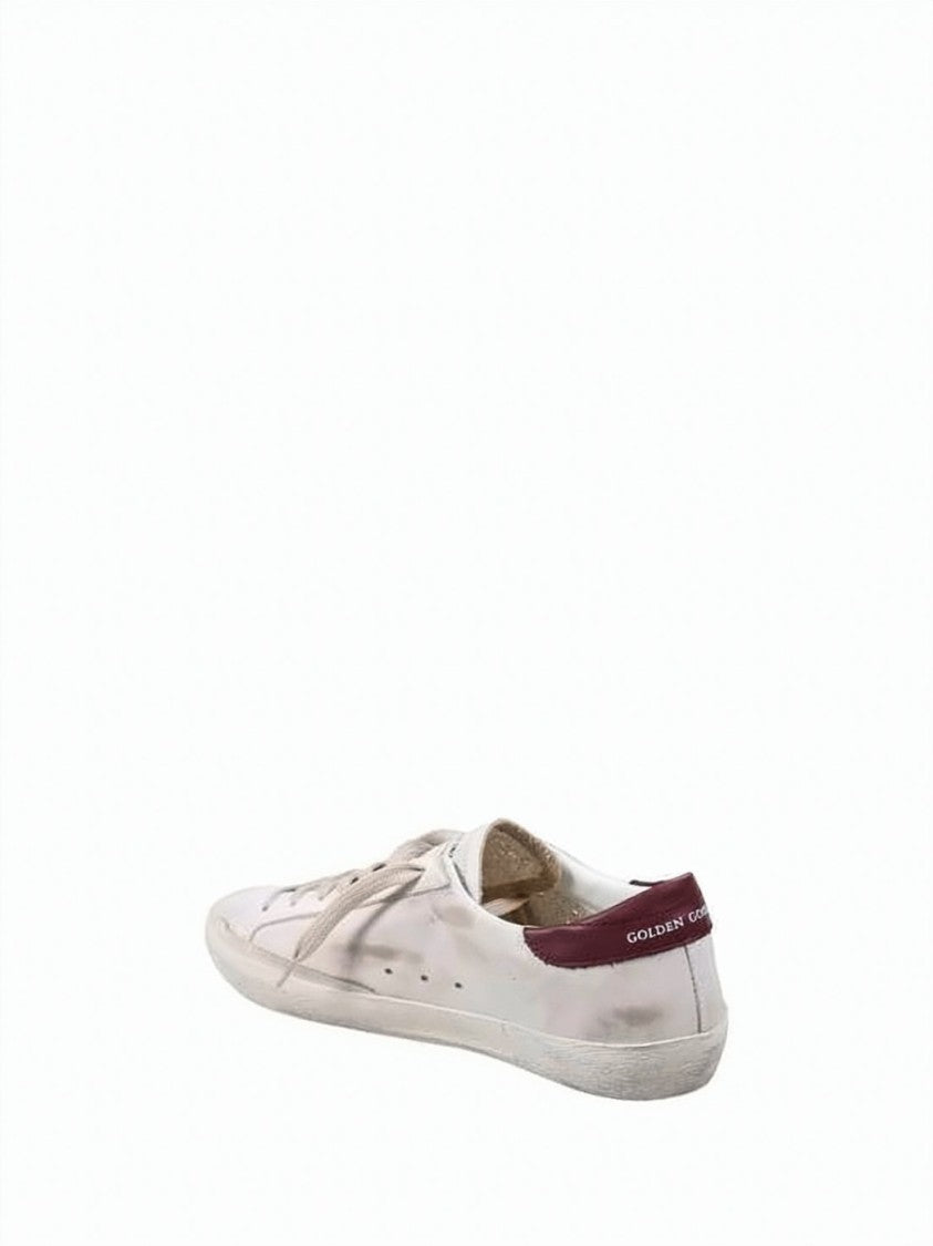 Golden Goose Low-Top Cowhide Leather Sneakers With Vintage Aesthetic